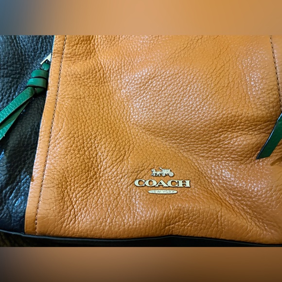 Coach colorblock Leather Shoulder Bag - Picture 4 of 13